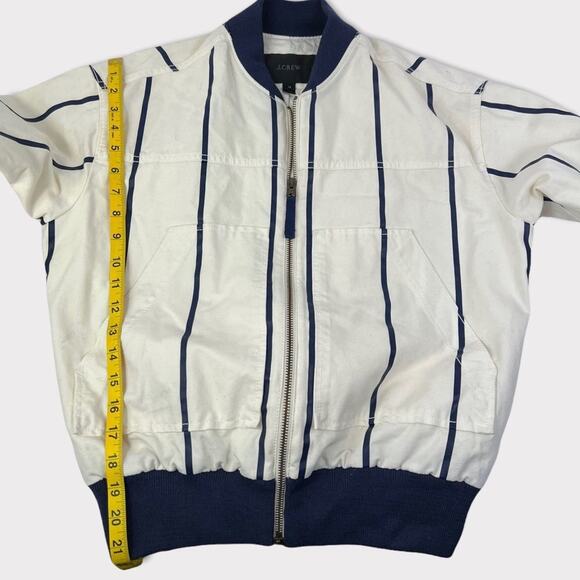 J. Crew Striped Utility Bomber Jacket - Picture 5 of 7